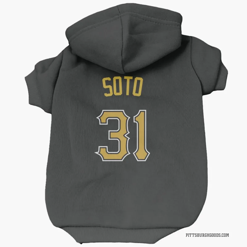 Gregory Soto  Black Pittsburgh Pirates  Cat & Dog Pet Hoodie