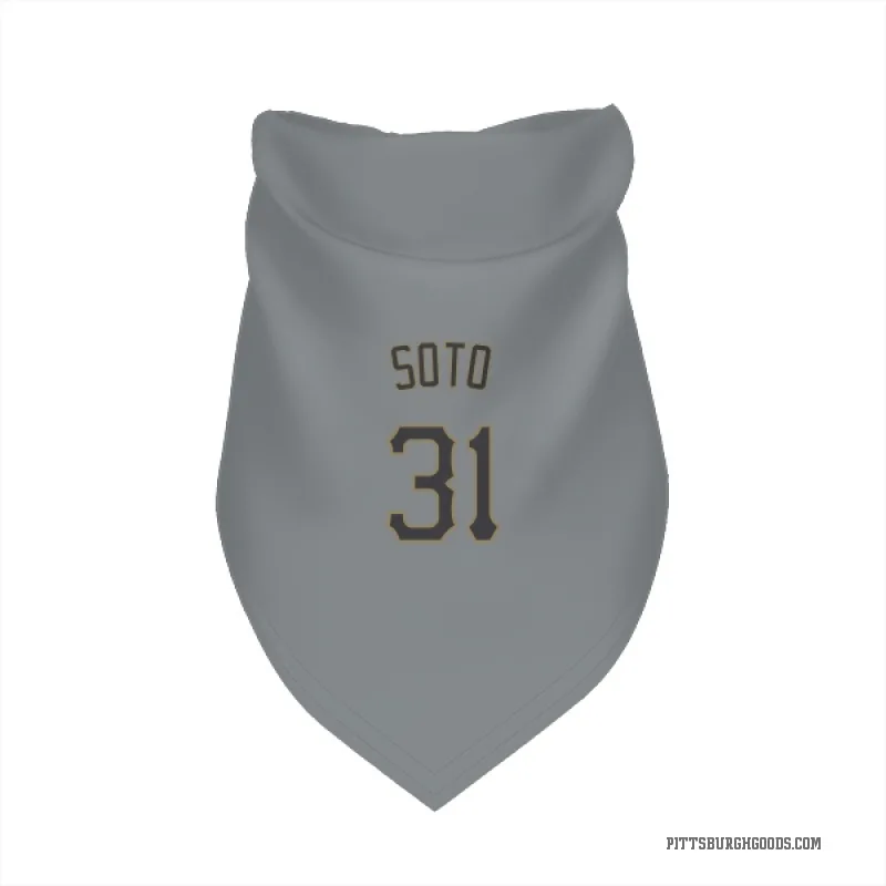 Gregory Soto  Gray Pittsburgh Pirates  Cat & Dog Pet Bandana