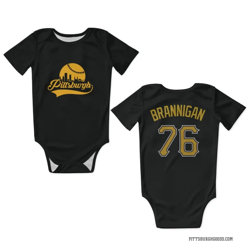Jack Brannigan  Black Pittsburgh Pirates  Newborn & Infant Bodysuit