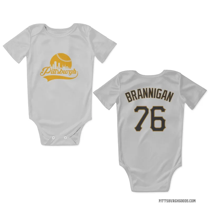 Jack Brannigan  White Pittsburgh Pirates  Newborn & Infant Bodysuit