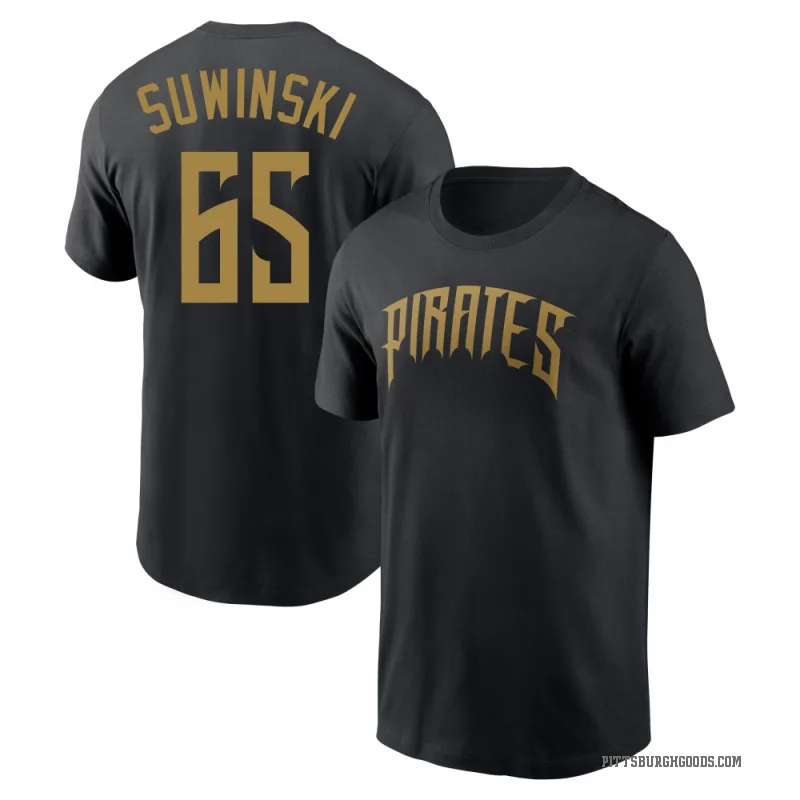 Jack Suwinski Men's Black Pittsburgh Pirates 2026 City Connect T-Shirt