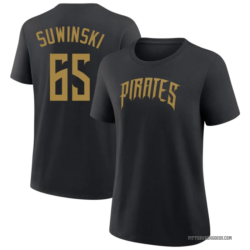 Jack Suwinski Women's Black Pittsburgh Pirates 2026 City Connect T-Shirt