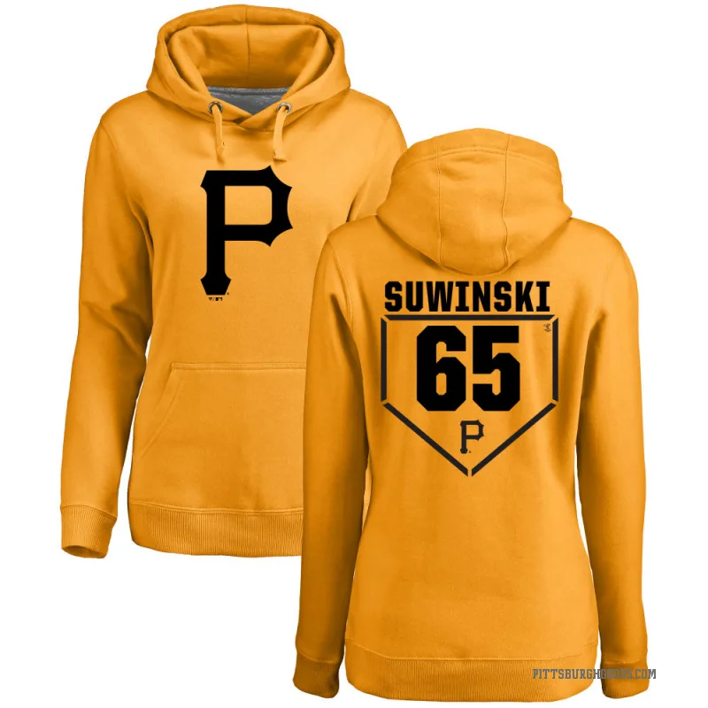 Jack Suwinski Women's Gold Pittsburgh Pirates Branded RBI Pullover Hoodie -