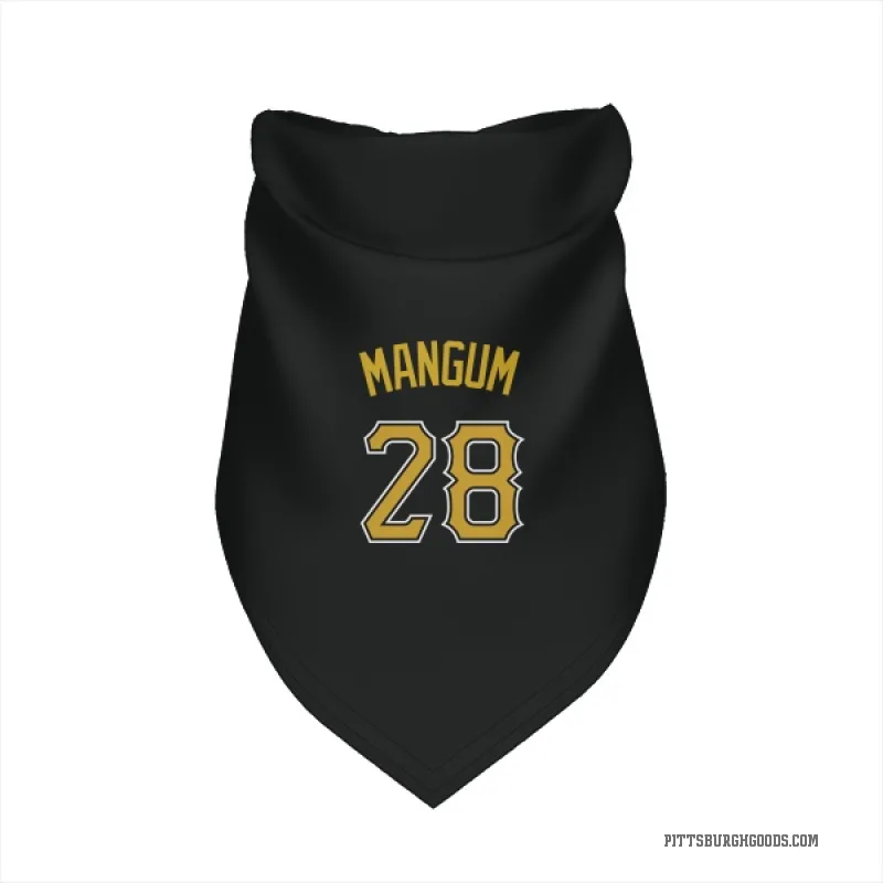 Jake Mangum  Black Pittsburgh Pirates  Cat & Dog Pet Bandana