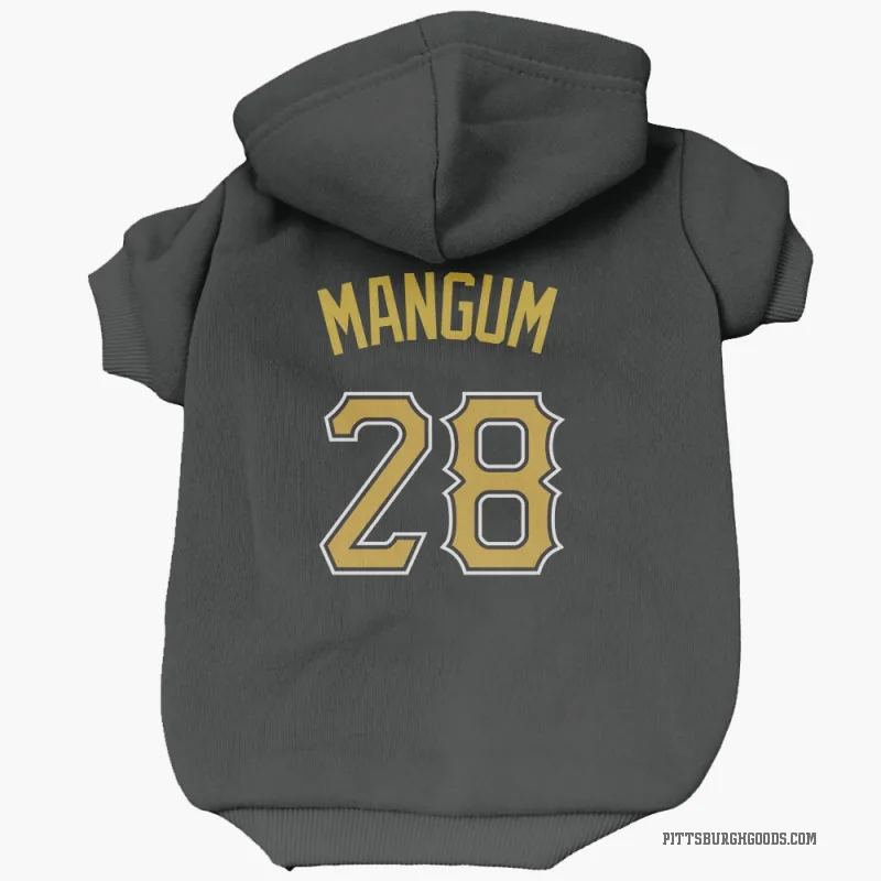 Jake Mangum  Black Pittsburgh Pirates  Cat & Dog Pet Hoodie