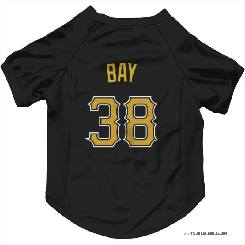 Jason Bay  Black Pittsburgh Pirates  Cat & Dog Pet Jersey