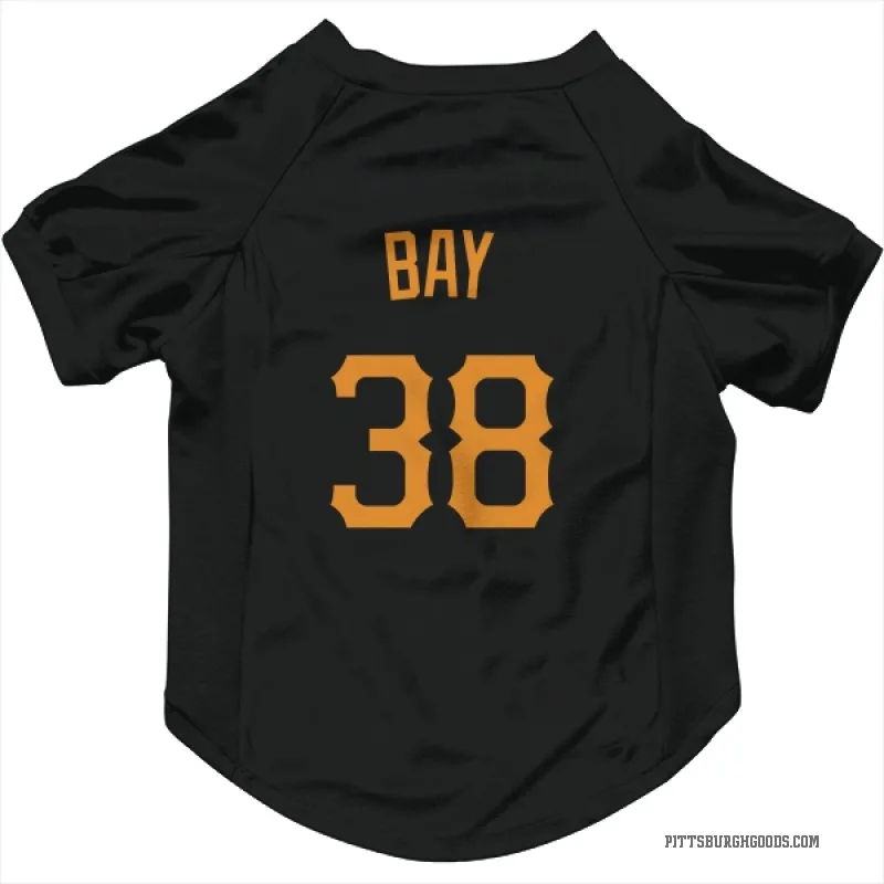 Jason Bay  Gold Pittsburgh Pirates   Black  Cat & Dog Pet Jersey