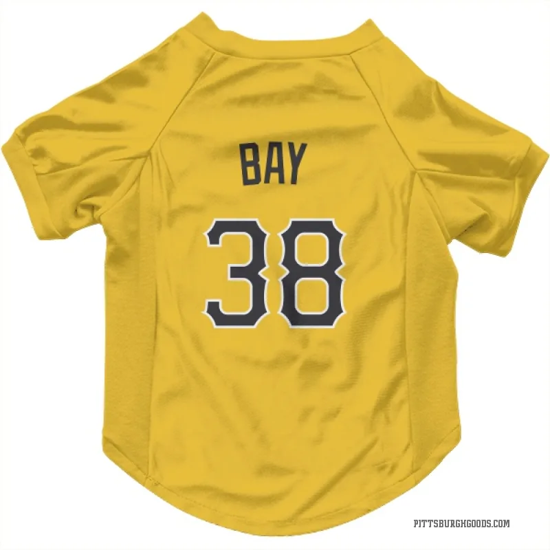 Jason Bay  Gold Pittsburgh Pirates  Cat & Dog Pet Jersey