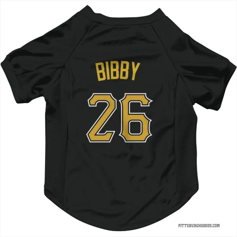 Jim Bibby  Black Pittsburgh Pirates  Cat & Dog Pet Jersey