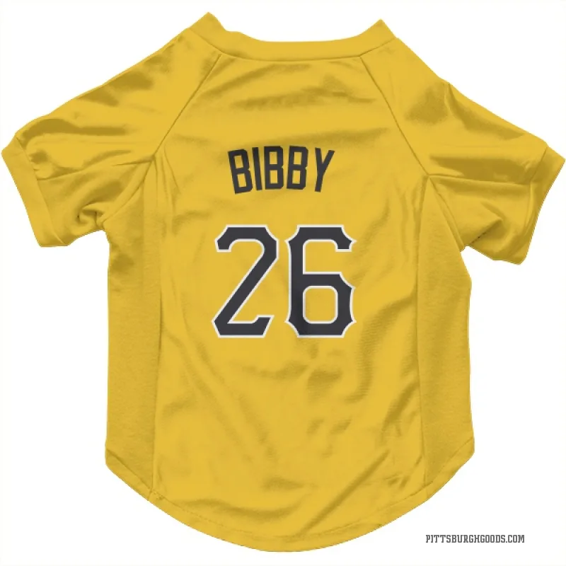 Jim Bibby  Gold Pittsburgh Pirates  Cat & Dog Pet Jersey