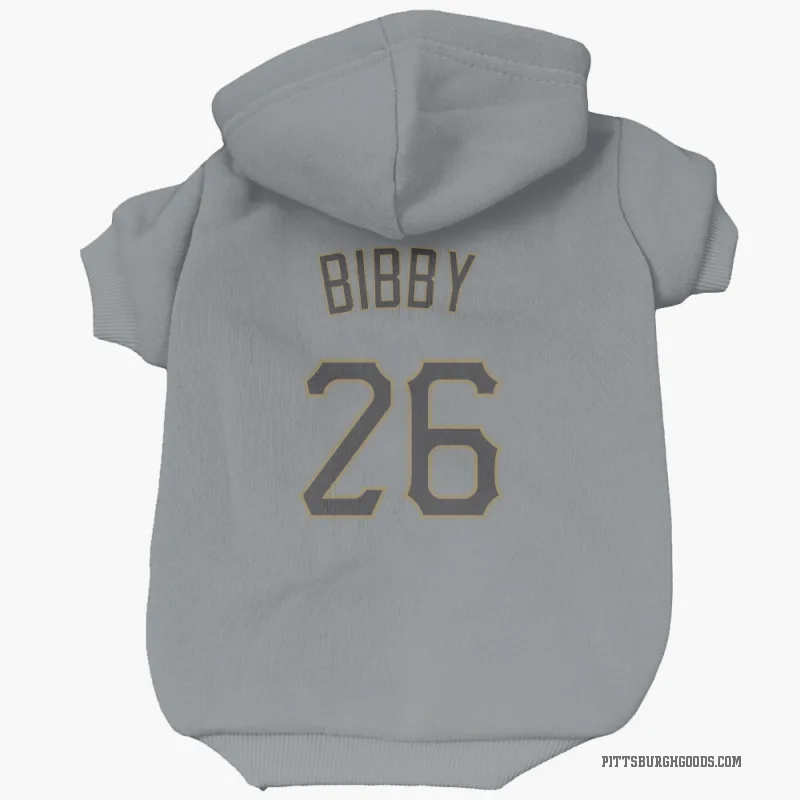 Jim Bibby  Gray Pittsburgh Pirates  Cat & Dog Pet Hoodie