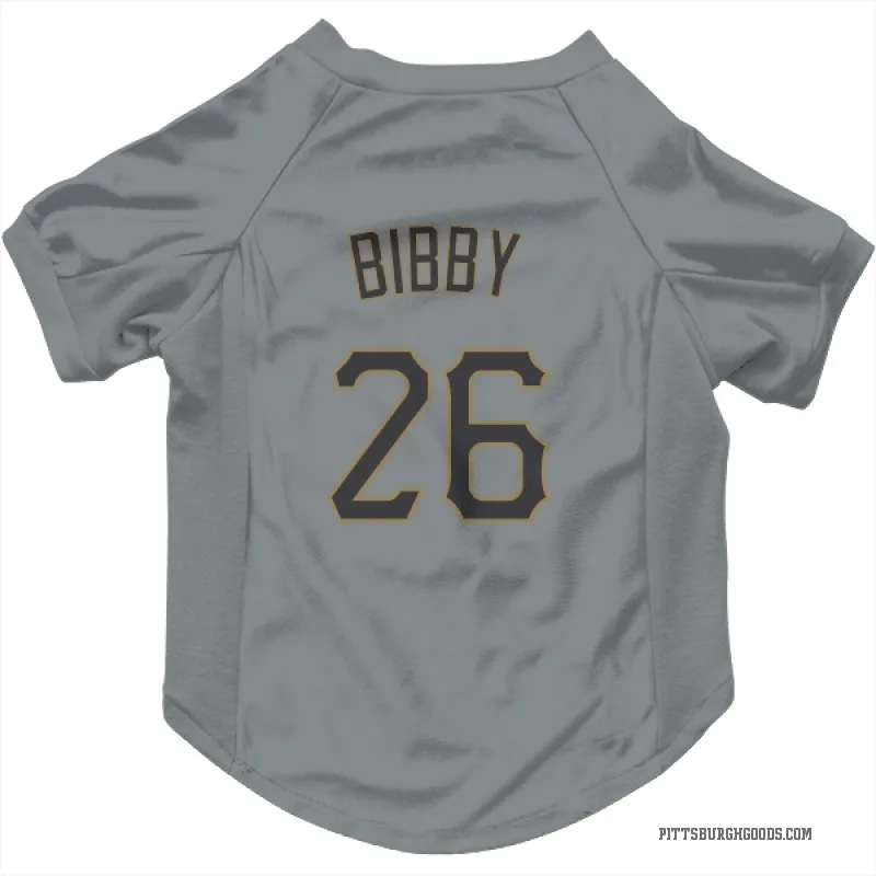 Jim Bibby  Gray Pittsburgh Pirates  Cat & Dog Pet Jersey