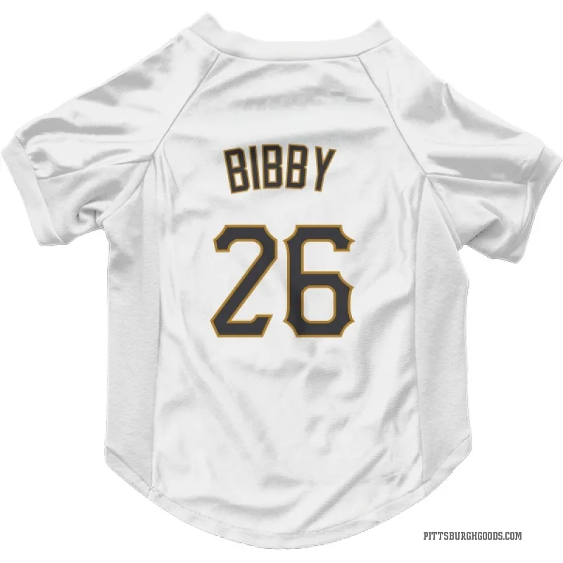 Jim Bibby  White Pittsburgh Pirates  Cat & Dog Pet Jersey