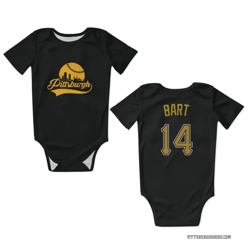 Joey Bart  Black Pittsburgh Pirates  Newborn & Infant Bodysuit