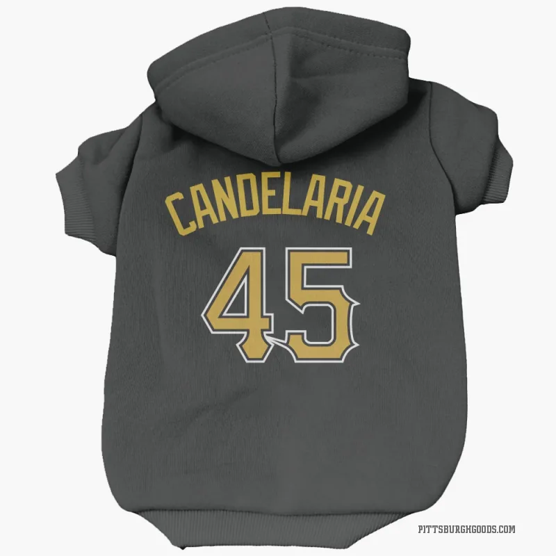 John Candelaria  Black Pittsburgh Pirates  Cat & Dog Pet Hoodie