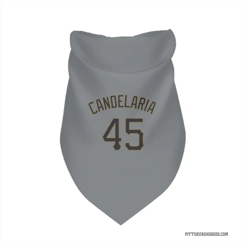 John Candelaria  Gray Pittsburgh Pirates  Cat & Dog Pet Bandana