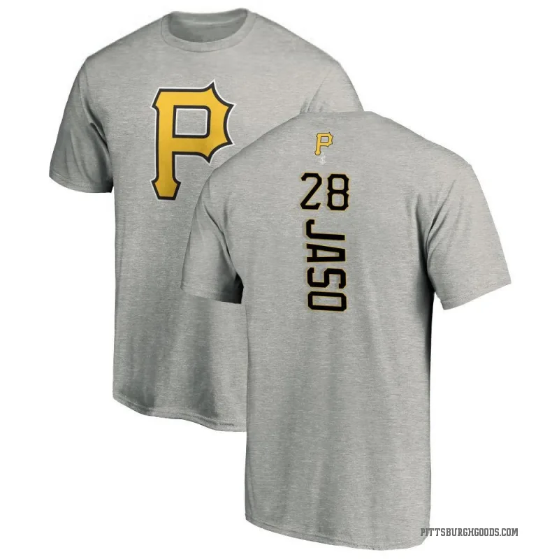 John Jaso Men's Ash Pittsburgh Pirates Backer T-Shirt -