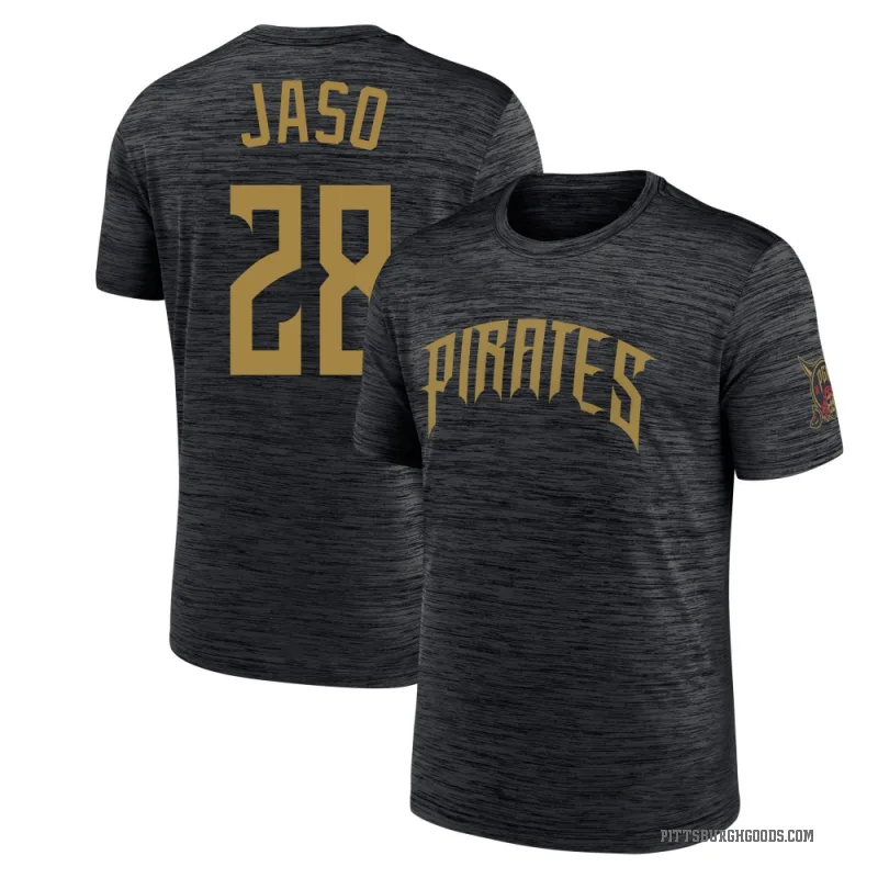John Jaso Men's Black Pittsburgh Pirates 2026 City Connect Game Day Velocity T-Shirt