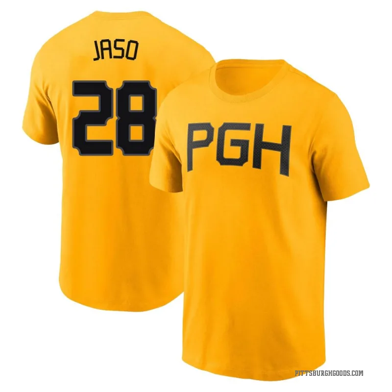 John Jaso Youth Gold Pittsburgh Pirates 2023 City Connect T-Shirt