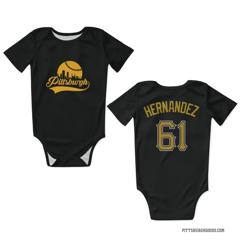 Jose Hernandez  Black Pittsburgh Pirates  Newborn & Infant Bodysuit