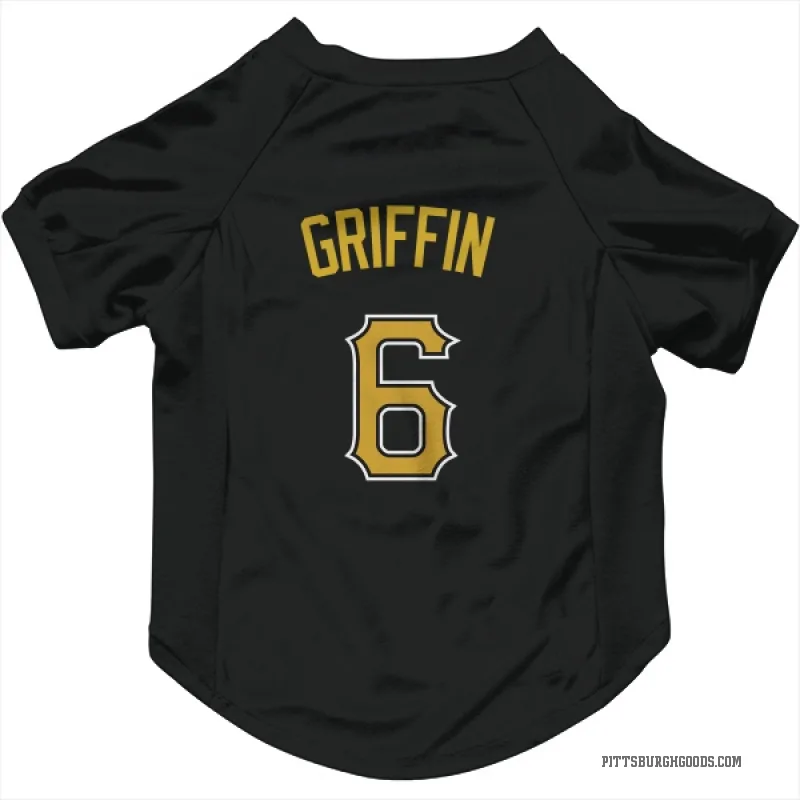Konnor Griffin  Black Pittsburgh Pirates  Cat & Dog Pet Jersey