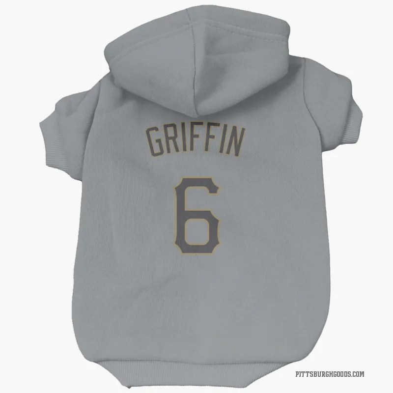 Konnor Griffin  Gray Pittsburgh Pirates  Cat & Dog Pet Hoodie