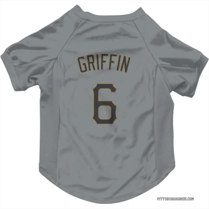 Konnor Griffin  Gray Pittsburgh Pirates  Cat & Dog Pet Jersey
