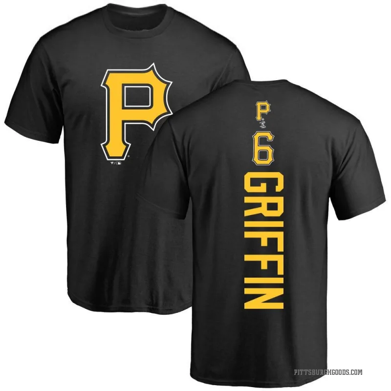 Konnor Griffin Men's Black Pittsburgh Pirates Backer T-Shirt -