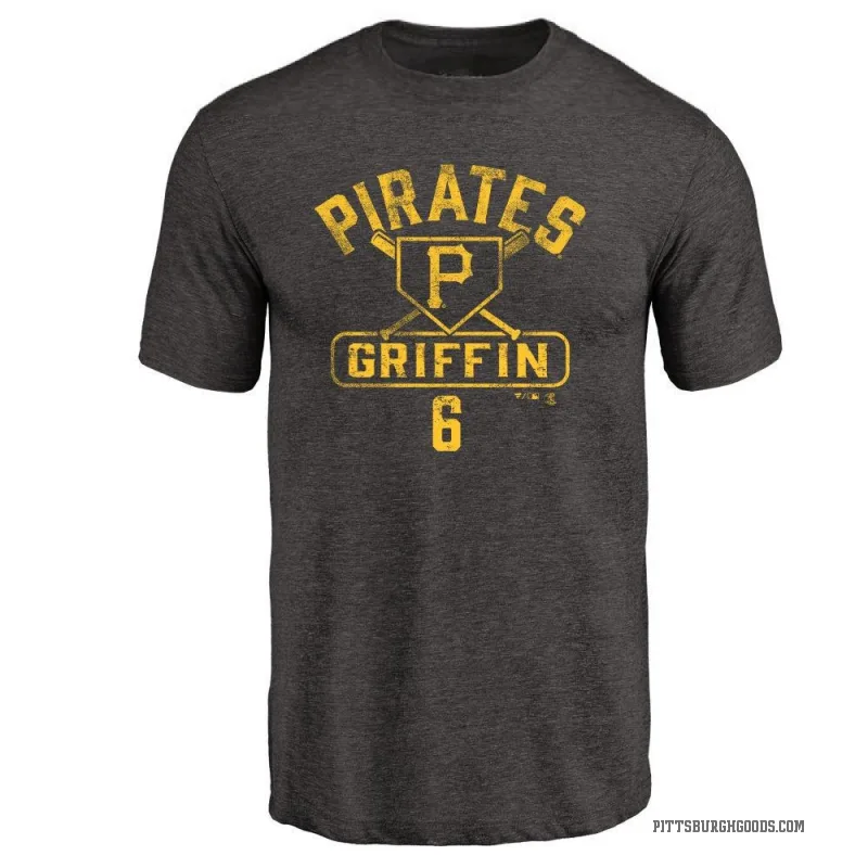 Konnor Griffin Men's Black Pittsburgh Pirates Base Runner T-Shirt -