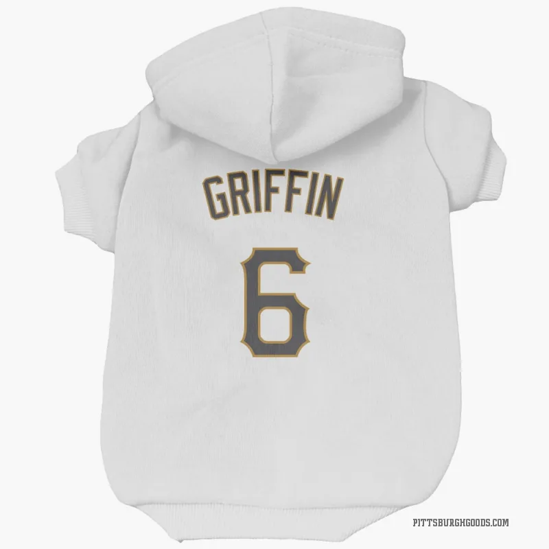 Konnor Griffin  White Pittsburgh Pirates  Cat & Dog Pet Hoodie