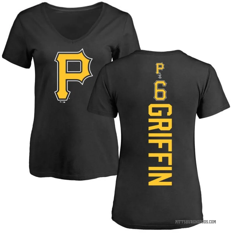 Konnor Griffin Women's Black Pittsburgh Pirates Backer Slim Fit T-Shirt -