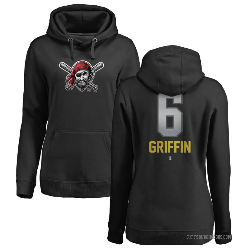 Konnor Griffin Women's Black Pittsburgh Pirates Branded Midnight Mascot Pullover Hoodie -