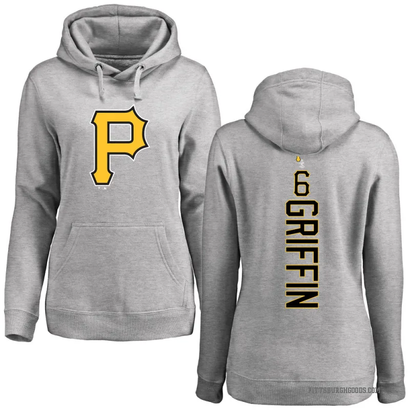 Konnor Griffin Women's Pittsburgh Pirates Ash Backer Pullover Hoodie
