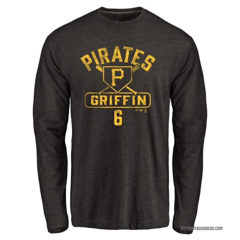 Konnor Griffin Youth Black Pittsburgh Pirates Base Runner Long Sleeve T-Shirt -