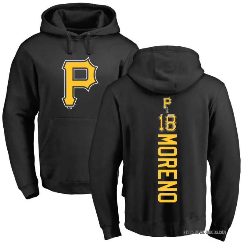 Omar Moreno Men's Black Pittsburgh Pirates Backer Pullover Hoodie