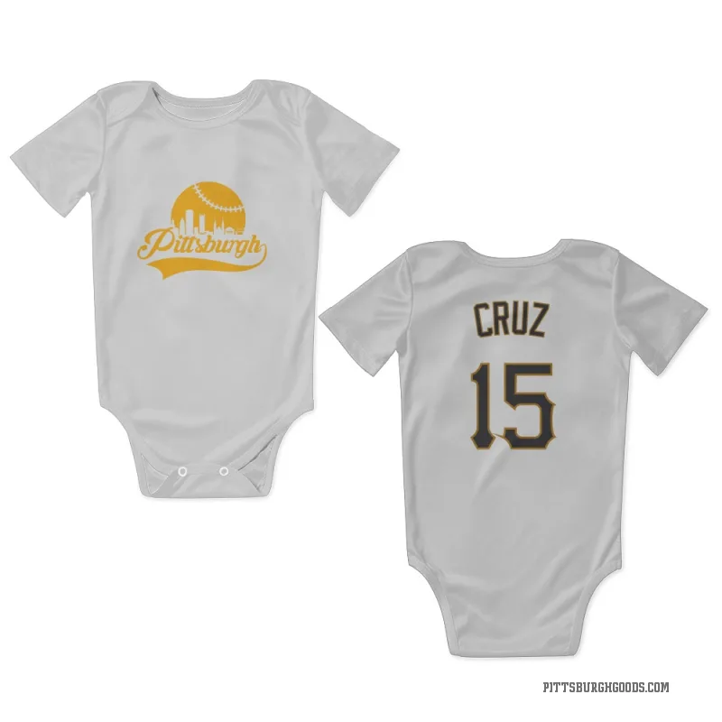 Oneil Cruz  White Pittsburgh Pirates  Newborn & Infant Bodysuit