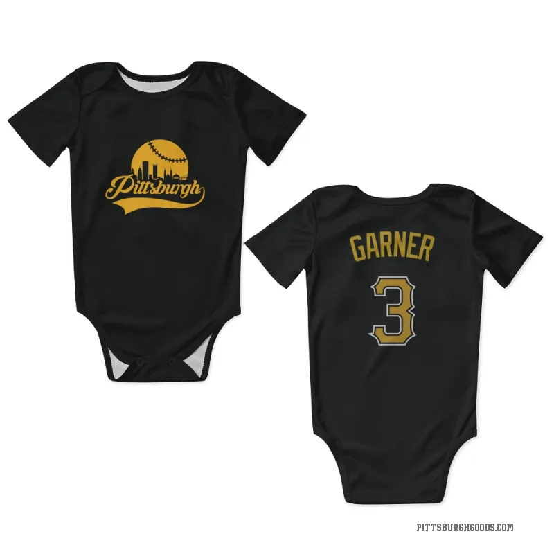 Phil Garner  Black Pittsburgh Pirates  Newborn & Infant Bodysuit