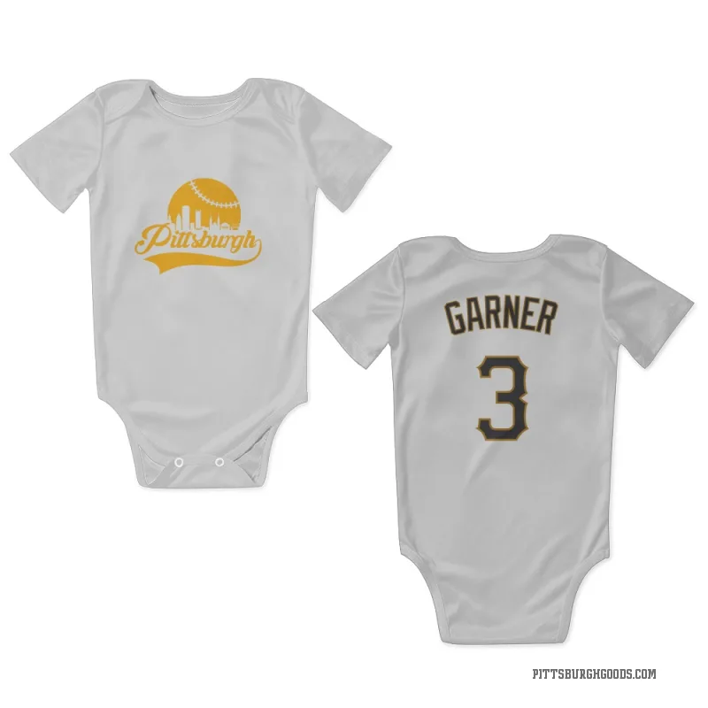 Phil Garner  White Pittsburgh Pirates  Newborn & Infant Bodysuit