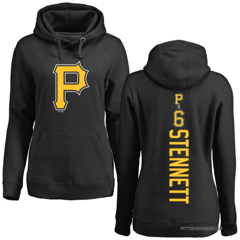 Rennie Stennett Women's Black Pittsburgh Pirates Backer Pullover Hoodie