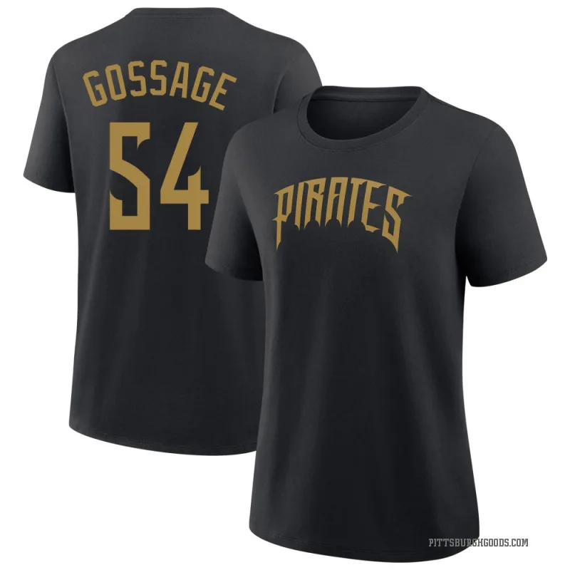 Rich Gossage Women's Black Pittsburgh Pirates 2026 City Connect T-Shirt