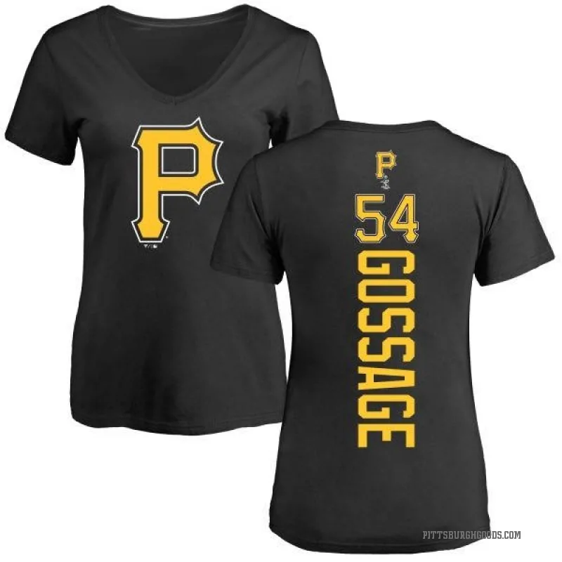 Rich Gossage Women's Black Pittsburgh Pirates Backer Slim Fit T-Shirt -