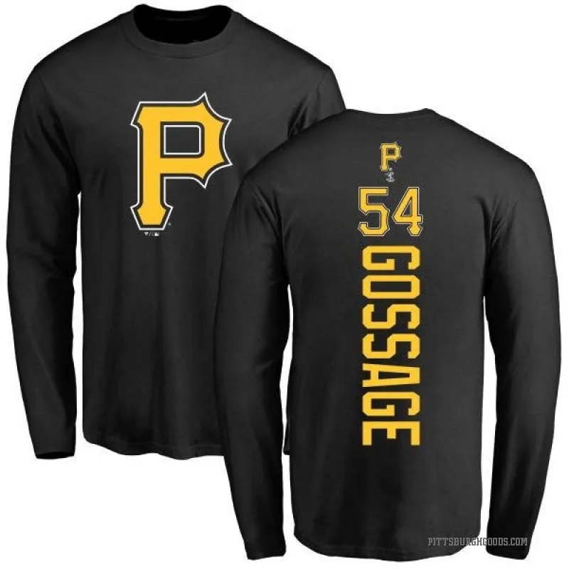 Rich Gossage Youth Black Pittsburgh Pirates Backer Long Sleeve T-Shirt -