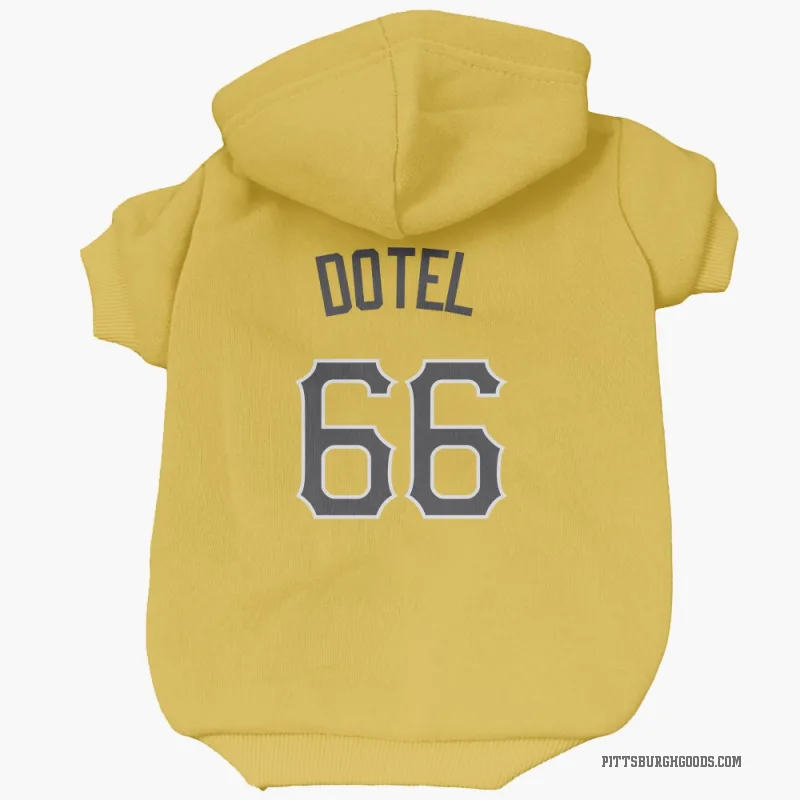 Wilber Dotel  Gold Pittsburgh Pirates  Cat & Dog Pet Hoodie