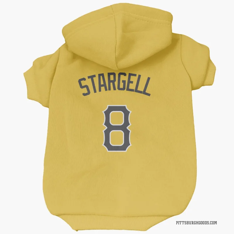 Willie Stargell  Gold Pittsburgh Pirates  Cat & Dog Pet Hoodie