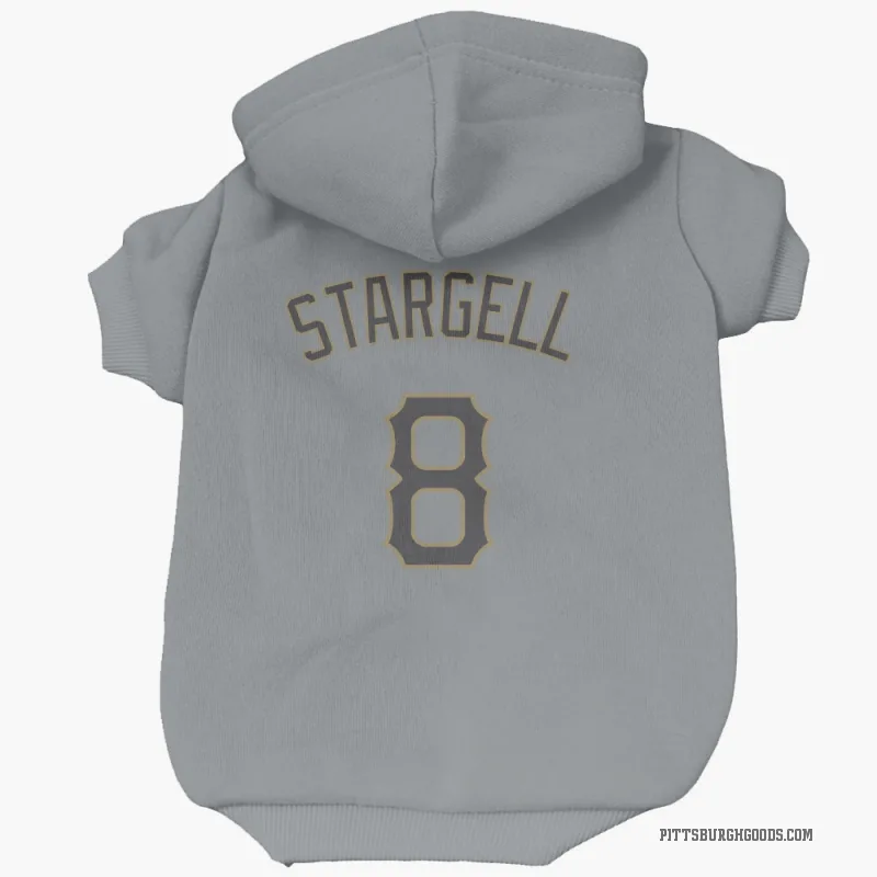 Willie Stargell  Gray Pittsburgh Pirates  Cat & Dog Pet Hoodie