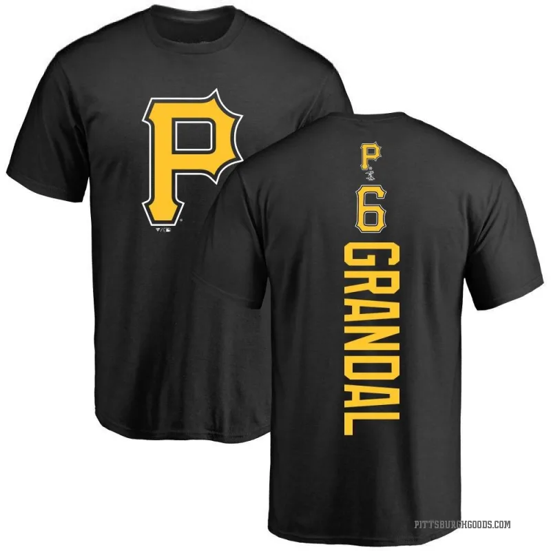 Yasmani Grandal Men's Black Pittsburgh Pirates Backer T-Shirt -