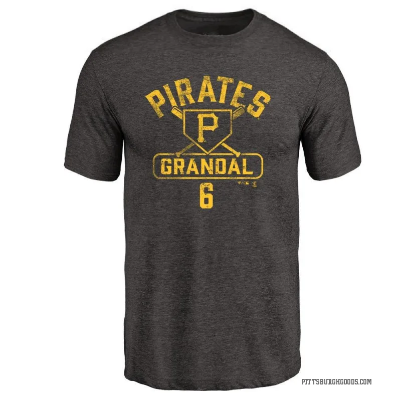 Yasmani Grandal Men's Black Pittsburgh Pirates Base Runner T-Shirt -