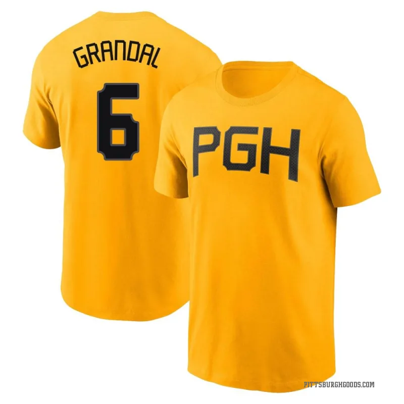 Yasmani Grandal Men's Gold Pittsburgh Pirates 2023 City Connect T-Shirt