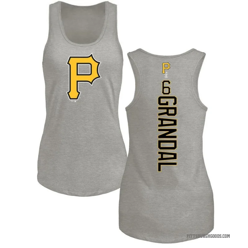 Yasmani Grandal Women's Ash Pittsburgh Pirates Backer Tank Top -
